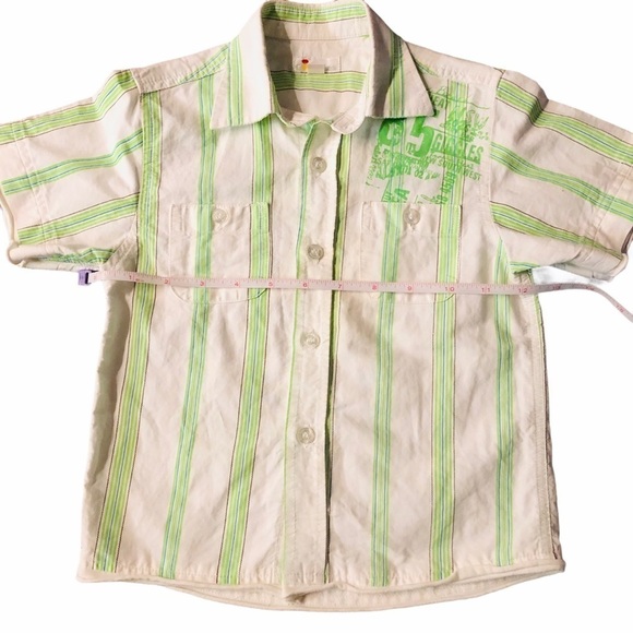 GIGGLES - BOYS SZ 2 SHORT SLEEVE BUTTON DOWN - Picture 3 of 10